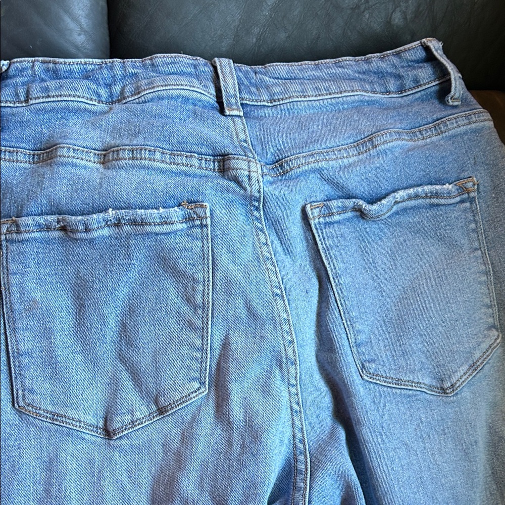 Altar'd State Light Blue Distressed Boyfriend Jeans - Picture 11 of 11